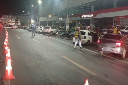 Blitz da Lei Seca realizada em Cuiab