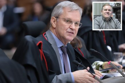 O desembargador Gilberto Giraldelli, que negou recurso de Joo Fernandes Zuffo  (no detalhe)
