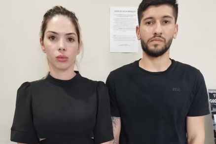 A influencer digital Cris Reinheimer e o ex-jogador do Cuiab, Raul Mendes