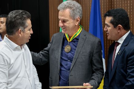 Mauro, Landim e o deputado Elizeu Nascimento