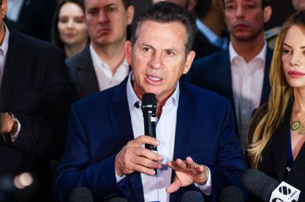 O governador Mauro Mendes: ostensividade contra o crime