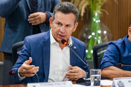 O governador Mauro Mendes, que fez o anncio nesta sexta-feira