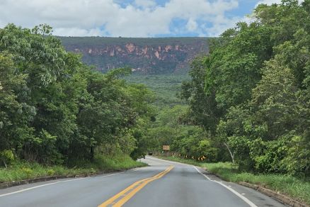 Chapada dos Guimar�es: paisagem de ponto tur�stico em Mato Grosso  