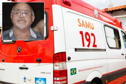 Antnio Lopes de Siqueira foi socorrido pelo Samu 