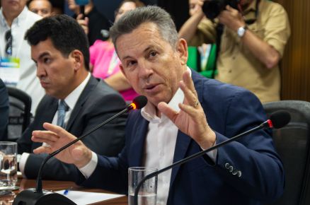 O governador Mauro Mendes, que voltou a criticar o prefeito de Cuiab, Emanuel Pinheiro 