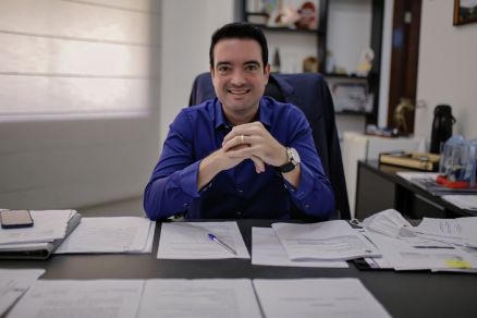 O prefeito Leonardo Bortolin, de Primavera do Leste 