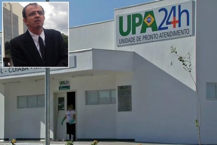 O mdico Ruy de Souza Gonalves (detalhe) foi acusado de assdio em UPA de Cuiab
