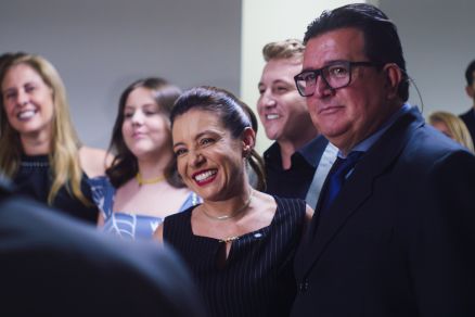 A prefeita Flvia Moretti e o marido, o agora ex-secretrio Carlos Alberto de Arajo