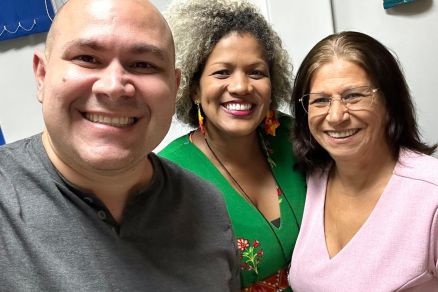 O prefeito eleito de Cuiab Abilio Brunini, e as secretarias Vilmara Vidica (adjunta) e Solange Dias