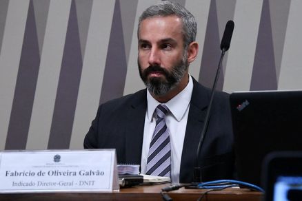 O presidente do Dnit, Fabrcio de Oliveira Galvo