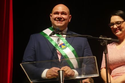 O prefeito de Cuiab� Abilio Brunini, que assumiu oficialmente o Pal�cio Alencastro nesta quarta-feira