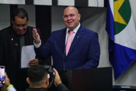 O prefeito de Cuiab�, Abilio Brunini, que foi empossado na tarde desta quarta-feira