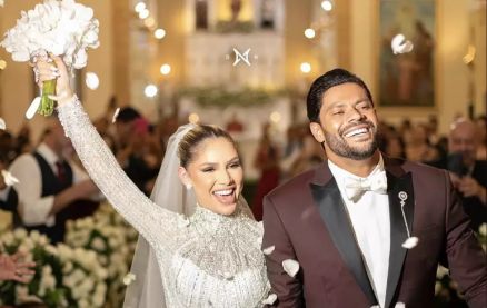 Hulk e Camila �ngelo se casaram no religioso em Campina Grande