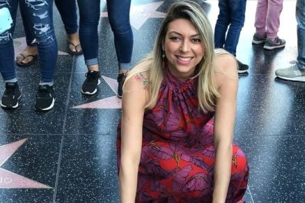 Thiara na cal�ada da fama, em Hollywood, nos Estados Unidos