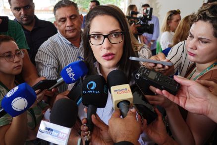 A deputada Janaina Riva: candidata ao Senado Federal em 2026