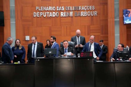 Plenrio da Assembleia Legislativa, alvo de um mandado de segurana da Febraban 