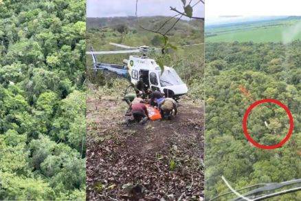 Imagens mostram o momento do resgate do Corpo de Bombeiros 