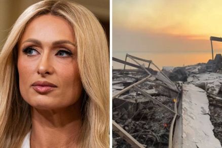 Paris Hilton mostra destroos de sua casa 