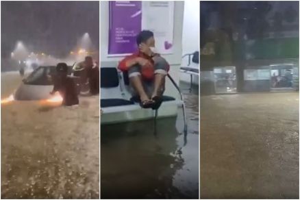 Imagens mostram impacto da chuva que caiu no final da tarde e incio da noite de ontem