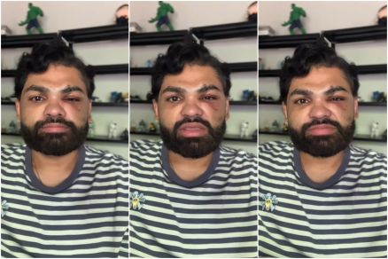 O psiclogo Douglas Amorin, em vdeo divulgado nas redes sociais