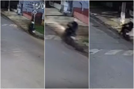 Imagens mostram momento da batida 
