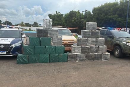 Droga estava escondida em uma caminhonete S10