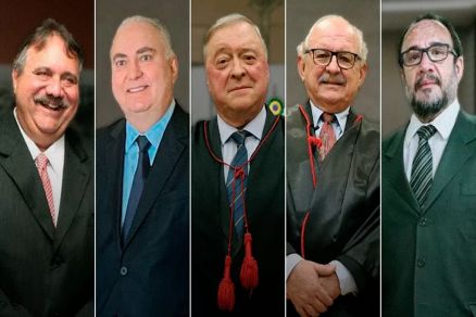 Os desembargadores Marcos Jos de Brito Rodrigues, Srgio Fernandes Martins, Divoncir Maran, Sideni Pimentel e Vladimir Abreu da Silva