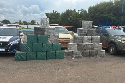 Uma das cargas de droga apreendidas pela Polcia Militar neste ano