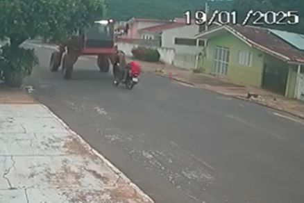 A vtima teve a cabea esfacelada pela mquina agrcola