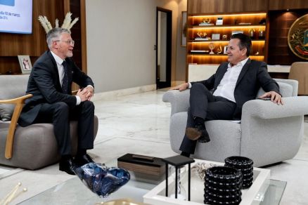 Reuni�o de Mauro Mendes com embaixador da Ucr�nia 