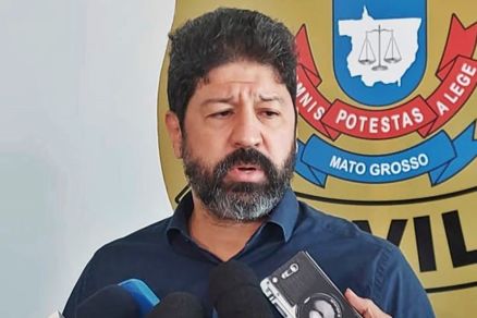 O delegado de Sinop, Srgio Ribeiro, que falou sobre agresso de gerente de supermercado