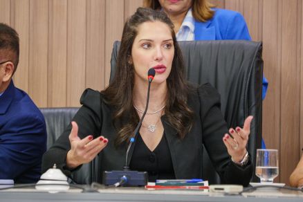 A deputada estadual Janaina Riva, que  uma das lideranas do MDB em Mato Grosso