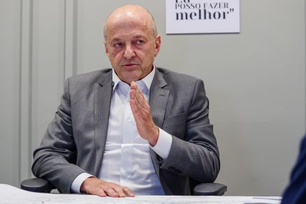 O governador em exerccio, Otaviano Pivetta, que falou sobre secretrio citado em inqurito da Polcia