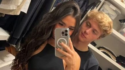 Bencio Huck e namorada na festa de Virgnia Fonseca
