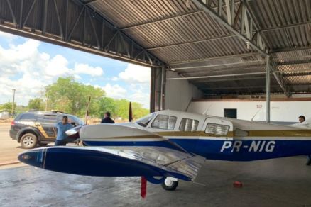 Avio confistaco pela Polcia Federal na operao Cu Dourado
