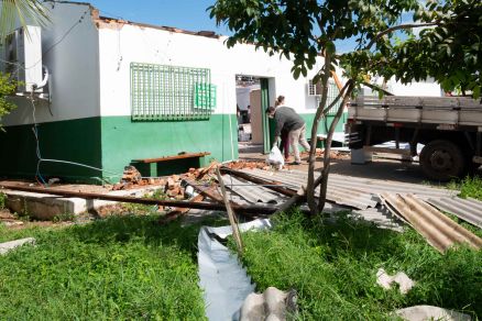 Unidade Bsica de Sade foi destruda 