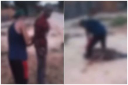 Sesso de espancamento foi filmado por outro homem e divulgado nas redes sociais