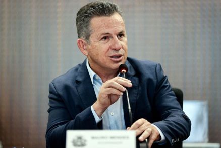 O governador Mauro Mendes: 