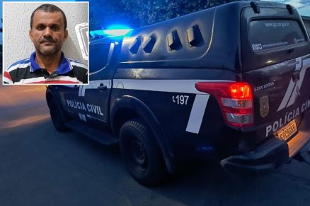 Polcia Civil realizou a priso de Emival Barbosa (detalhe), que matou esposa 