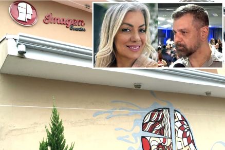 Mrcio Jnior Alves do Nascimento e a esposa Eliza Severino da Silva (no detalhe)