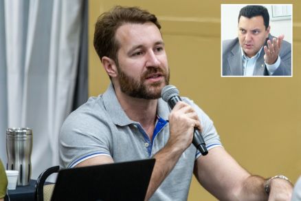 O juiz Jean Garcia de Freitas Bezerra, que repreendeu Andr Luiz Prieto (no detalhe)