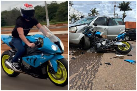 Vdeos publicados pelo influencer digital em seu perfil no Instagram mostram ele com motocicleta