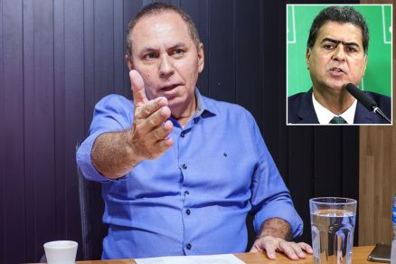 O vereador Dilemrio Alencar, que voltou a fazer crticas ao ex-prefeito Emanuel Pinheiro (detalhe)