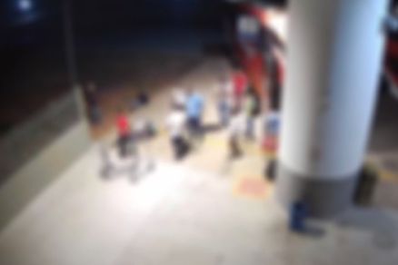 Cmera de segurana registra momento em homem  espancado 