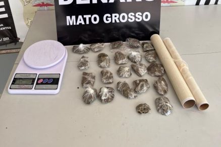 Todo o entorpecente apreendido na casa do investigado foram levadas � delegacia