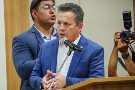 Governador Mauro Mendes (Unio) voltou a criticar mercadinhos