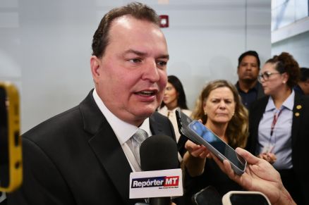 O presidente da Assembleia Legislativa, deputado Max Russi, que falou das obras do BRT