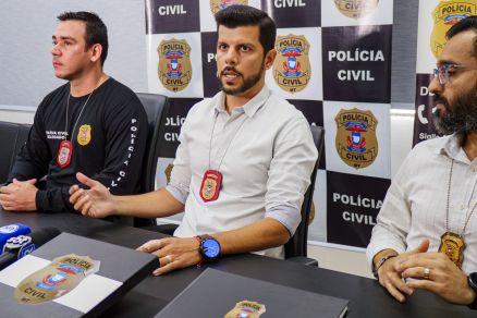 Os delegados que participaram da investigao sobre as extorses no cameldromo de Vrzea Grande