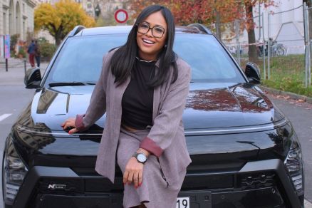 Empresaria Claudia Ferreira, que mora em Genebra, na Sua 