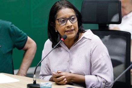 Gisela participou de encontro nesta segunda (17), no Salo Nobre do Palcio Alencastro